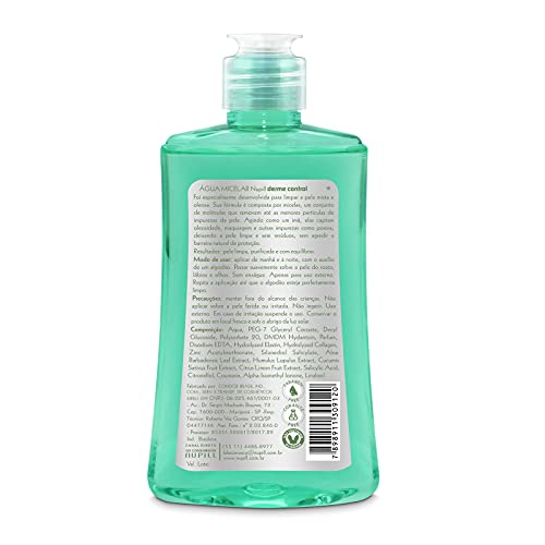 Água Micelar Nupill Derme Control 200ml, Nupill