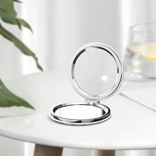 Espejo de maquillaje portátil circular 6.5 cm miniatura 5