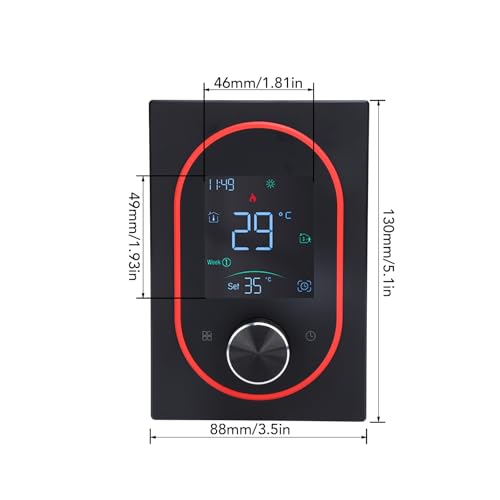 Thermostat intelligent bouton programmable pour stopper le gaspillage du chauffage électrique