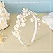 Brishow Seashell Starfish Mermaid Headband, Boho Pearl Beach Tiara Crown for Women