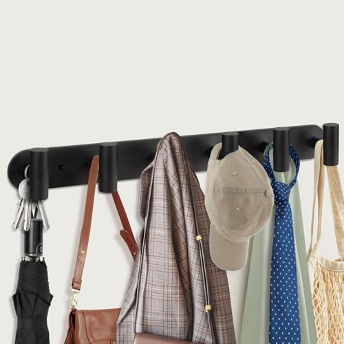 Topspeeder 01 Black Bath Towel Hooks, Coat Hooks Entryway Heavy Duty Coat Racks,Wall Mount Towel Hooks And Towel Rack thumb #1