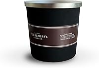 Vista 23 de Pecksniffs - Vela perfumada clásica blanca con 1 mecha, pomelo y cítrico, velas de lujo elegantes de vidrio - 6.49 onzas