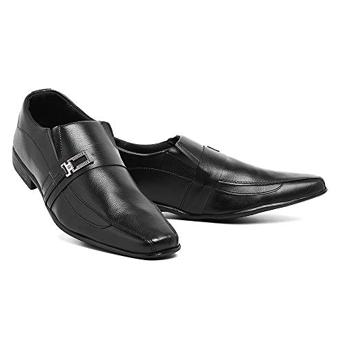 Sapato social buckle preto fivela Slin Tamanho:38
