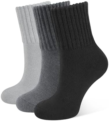 CLOSEMATE 3 Paar Damen Thermosocken, weich und dick, Einheitsgröße 35-42 | Gestrickte Damensocken für den Winter, ideal als Haussocken oder Stiefelsocken; in vielen verschiedenen F