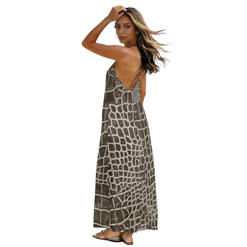 Robe caraco à dos bas légère pour éviter la chaleur en vacances robe de plage longue