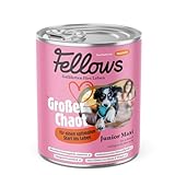 Fellows Großer Chaot Nassfutter für Hunde – Hundenassfutter für Welpen, Monoprotein Insekten, darmfreundliche Rezeptur, ideal für große Rassen (800 g (6er Pack))
