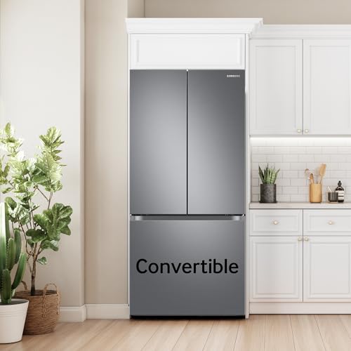 Image of Samsung 550 L, Convertible, Digital Inverter, Frost Free French Door Refrigerator (RF57A5032S9 /TL, Silver, Refined Inox)