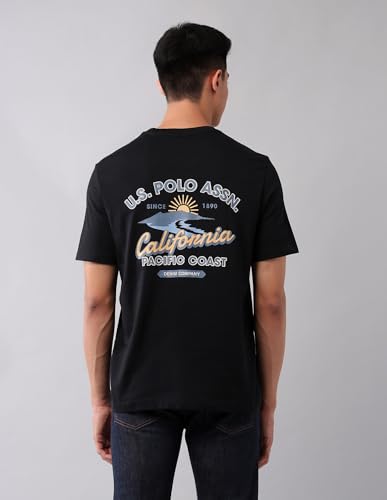 Image of U.S. Polo Assn. Denim Co. Men's Brand Printed Muscle Fit T-Shirt