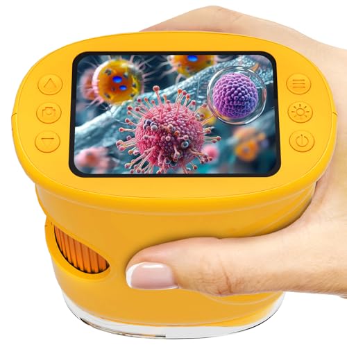 Microscope pour enfants mini miniscope portable orange contre les écrans