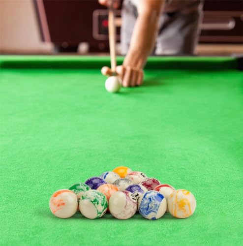 Felson Billiard Supplies Marbled Pool Table Billiard Ball Set - Thumbnail 2