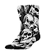 Meaudiwes Fashion Dress Decor Socks, Comfortable Work Leisure Sports Socks For Girls And Boys Cool Black White Goth Skull