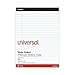 Universal 30630 Premium Ruled Writing Pads, White, 8 1/2 x 11, Legal/Wide, 50 Sheets (Pack of 6 Pads)