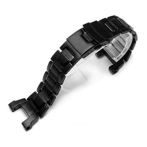 Bracelet en métal noir pour Casio GW-3500B en acier massif durable