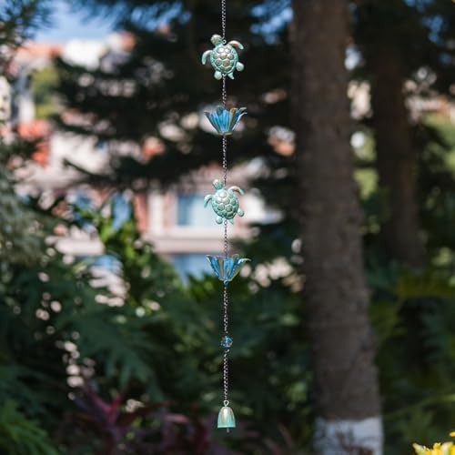 giole 10ft Rain Chain for Outside, Rain Chain with 16 Cups, Adjustable Rain Catcher Chain for Outside, Replacement Downspout for Gutters, Eaves, Drainage by giole - Image 7