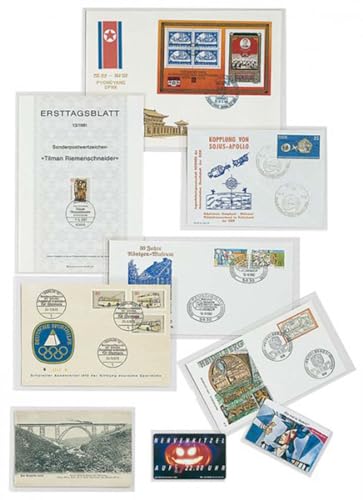 Gaines de protection LINDNER 215 x 165 mm étuis transparents de collection