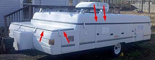1997-2003 Rubber Gasket Compatible with Coleman Fleetwood Roof Seal 41' Popup Tent Trailer Plus 15' Storage Bin Seal