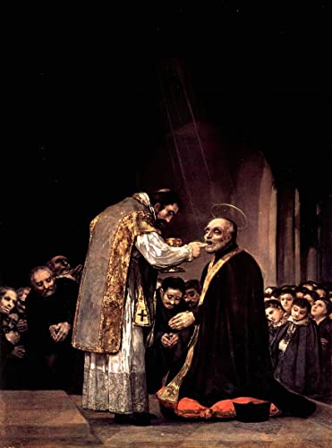 La Dernière Communion de Calasanza Goya affiche grand format 60x90cm pour collectionneur d'art