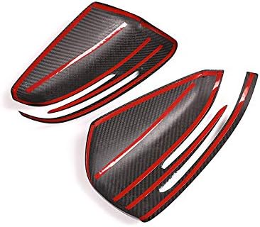 Miniatura 7 de LLKUANG Estilo de fibra de carbono lateral espejo retrovisor tapa tapa ajuste para Mercedes benz ML GL GLE GLS clase
