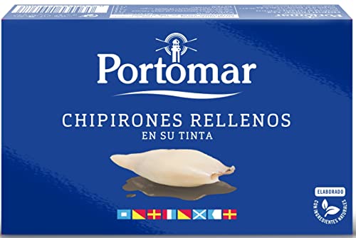 Portomar - Chipirones Rellenos en su Tinta - Lata 80gr peso escurrido