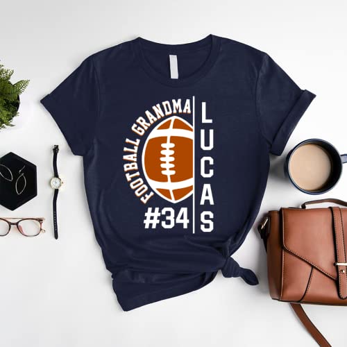 Personalized Football Mom Shirt, Women's Football Mom Sweatshirt4