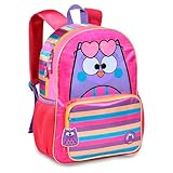 Mochila Costa Bubu Coruja Menina Infantil Grande Escolar