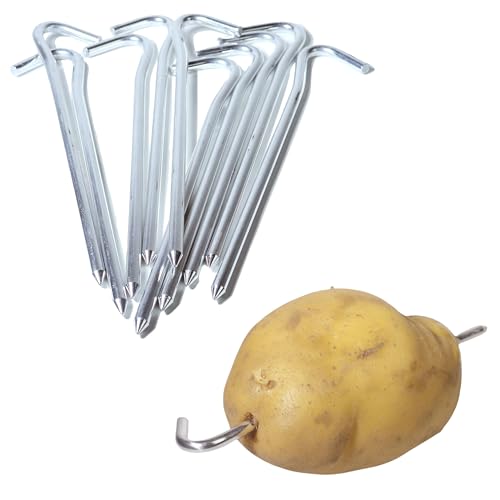FAQQI Premium Aluminum Potato Nails for Baking - Pack of 10, Perfect for Even Heat Distribution and Faster Cooking