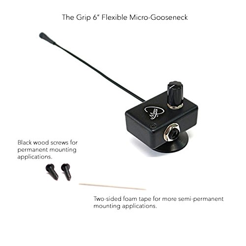 Myers Pickups Auditorium Acoustic Guitar Microphone with 6 Inch Flexible Micro-Gooseneck