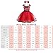 Dressy Daisy Toddler Girl Polka Dots Fancy Dress Up Costume Birthday Party Tulle Dresses with Headband Size 3T to 4T Red 203