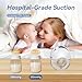 Hands Free Breast Pump Wearable MY-375 - Strong Suction, Low Noise, Wearable Breastfeeding Pump with 4 Mode &12 Levels, Portable Electric Breast Pump 24mm - 19/21/Insert/Flange, 2 Pack (White)