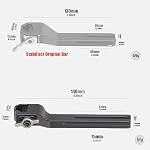 FocusFoto Extension Arm Cross Bar pour DJI Ronin RS3 Mini Stabilisateur Gimbal, libération rapide Plaque de montage de bras vertical étendu avec une plus grande ouverture pour l'équilibrage RS 3 Mini avec objectif plus grand et caméra Cage