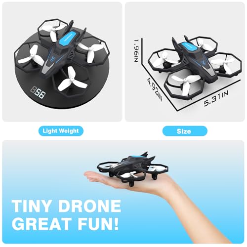 Drones for Kids with Camera, Remote Control Mini Drones for Adults with Altitude Hold, One-Key Take Off/Landing, 3 Speed Modes, Headless Mode, 2 Batteries 1080P HD RC Quadcopter for Boys and Beginners by YLFU - Image 6