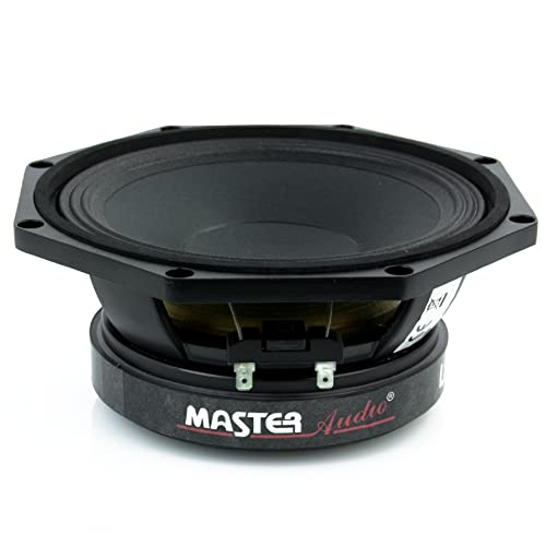 Venduto singolarmente; Potenza rms: 300 watt; Potenza max: 600 watt; Cono in carta; Sospensione rigida di tela; Bobina mobile del woofer in alluminio da 5,05 cm; Magnete: 54 oz; Impedenza: 8 ohm; Sensibilità: 99 db; Polo della piastra posteriore ventilato; Risposta in frequenza: 60 - 7500 hz;
