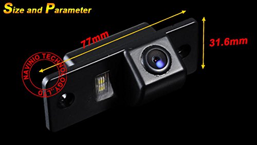 Image of car Backup Camera, Waterproof Rear View License Plate Car Rear Backup Camera for VW Touareg Golf V Skoda Fabia Passat B5 Tiguan Polo Santana