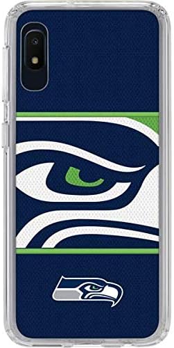 Skinit Clear Phone Case Compatible with Galaxy A10e - Officially Licensed NFL Seattle Seahawks Zone Block Design