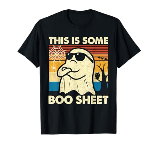 This is Some Boo Sheet Ghost Retro Funny Halloween Men Women T-Shirt