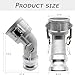 SAFBY Aluminum Type DA Camlock Fitting, 45° Elbow, 2