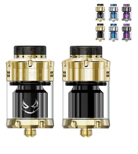 Hellvape Dead Rabbit 3 RTA Atomzer Joker Edition 5.5ml (25mm) wxCv fbhrbgRW[J[ fhr Ag}CU[ dq^oR Vape xCv (Shiny Gold Black)