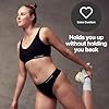 STEP ONE SmoothFit Bra. Ultra-Soft Women's Everyday Bra, Lifts & Supports and Feels Invisible on, Breathable Bamboo Moisture Wicking with Removable Cups Black Large #4