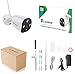 Luowice WiFi Security Camera Outdoor 3MP Super HD IP Camera Wireless with 110° Wide Viewing Angle Two-Way Talk 100ft Night Vision Motion Detection Waterproof Micro SD Card Slot