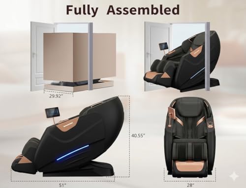 Image of 5D Zero Gravity Full Body Massage Chair for Home with AI Smart Body Scan Zero Gravity Recliner Full Body Deep Tissue Massage Heat Therapy Bluetooth Speakers 5 Year Warranty
