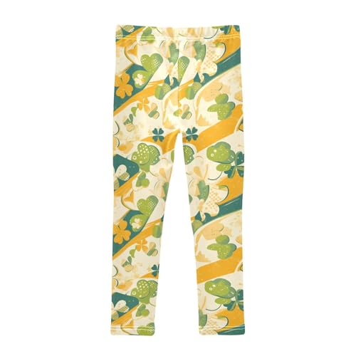 KLL Shamrock and Polka Dot Toddler Girls' Active Leggings Soft Full Length Sweatpants Exercise2