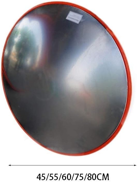 Safety Convenience Store Troubleshooter Mirror, Round Convex Plastic Mirror Suitable for Supermarket Parking Lens 45-80 cm Wide (Size: 45 cm)
