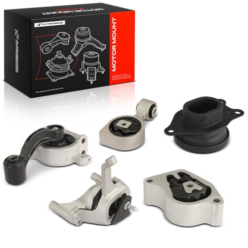 A-Premium 5PCS Engine Motor Mount and Transmission Mount and Torque Strut Mount Kit Compatible with Nissan Altima 2013 2014 2015, 2.5L, Sedan