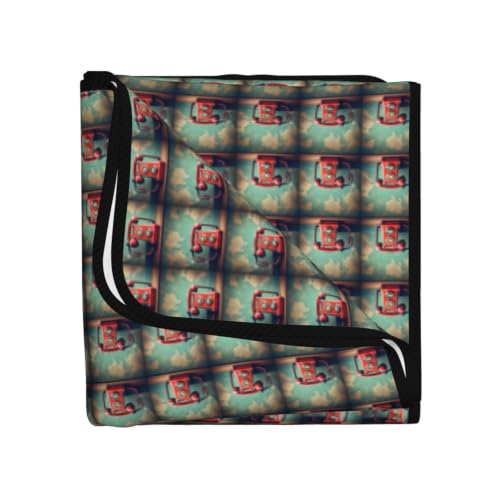 Toalla de baño de terciopelo coral ultra absorbente y suave con estampado retro 3