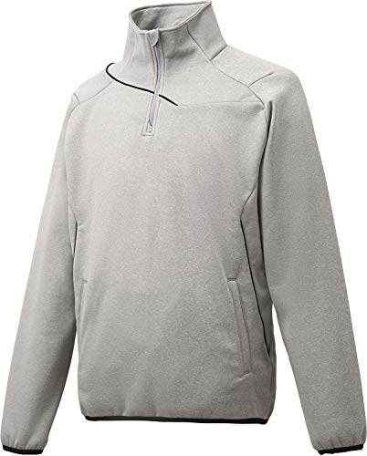 DESCENTE(デサント) 野球 フリースジャケット バリアフリース 高校野球対応 DBX-2762 Mグレー×ブラック L