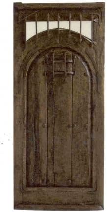 Traditional Authentic Mexican Single Oak Door with Hinges, Handle and Jamb