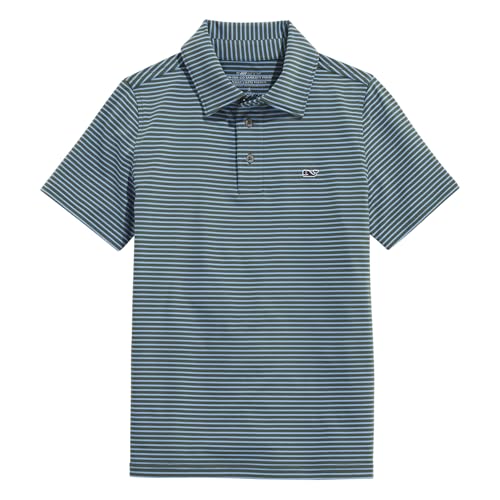 Image of Vineyard Vines Kids Bradley Stripe Sankaty Polo (Toddler /Little Kids /Big Kids)