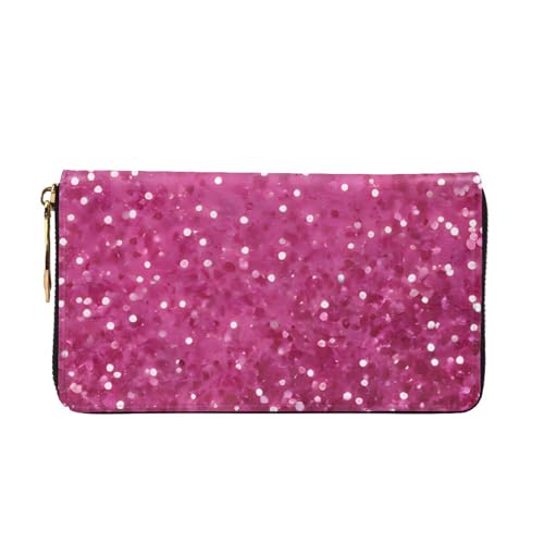 Glitter Pattern Long Leather Wallet,Large Capacity Soft Pu Leather Purse For Women With Multiple Card Slots Phone Pocket And Zipper Coin Purse Stylish Phone Card Holder Clutch2