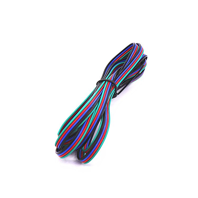 Hot 2Pin 3Pin 4Pin 5Pin 6Pin 22AWG Electric Extension Wire Cable Connector for 5050 2835 RGB RGBW RGBWW RGBCCT LED Strip Light - (Color: 5Pin, Package: 20m)