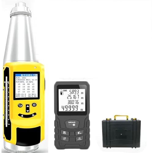 GYQSSD Stainless Steel Concrete Rebound Hammer Test, 10-60Mpa Digital Display Concrete Strength Detector for Building Wall, Roads or Bridges, Support Data Export and Voice Broadcast